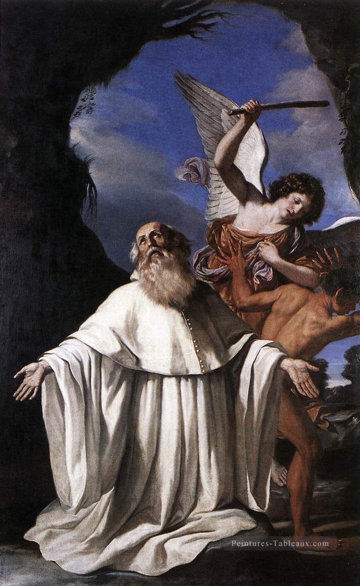 St Romuald Baroque Guercino Peintures à l'huile
